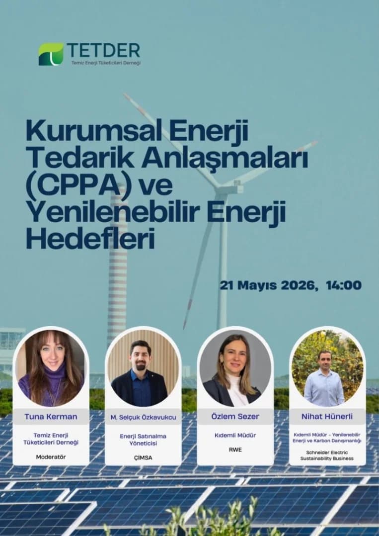 Kurumsal Enerji Tedarik Anlaşmaları (CPPA) ve Yenilenebilir Enerji Hedefleri